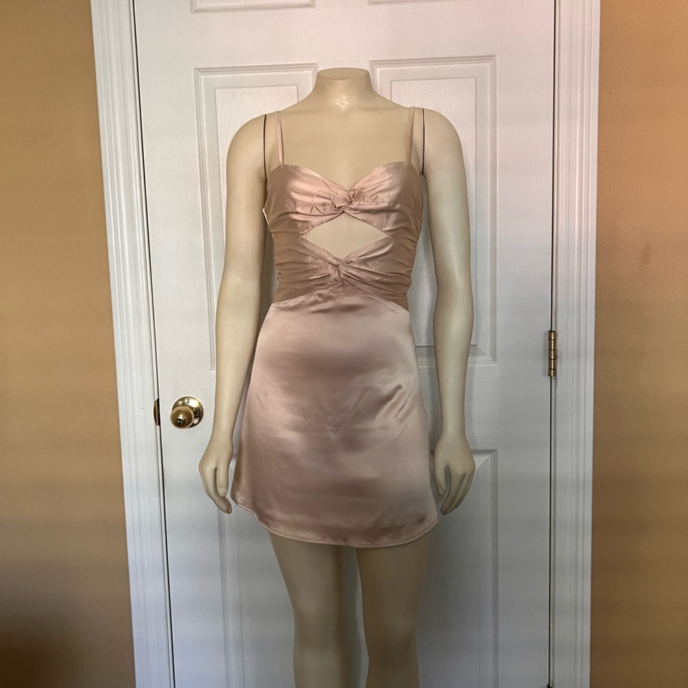 Princess Polly mini dress champagne